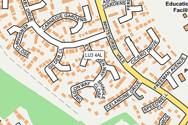 LU3 4AL map - OS OpenMap – Local (Ordnance Survey)