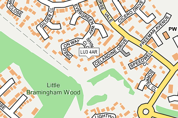 LU3 4AR map - OS OpenMap – Local (Ordnance Survey)