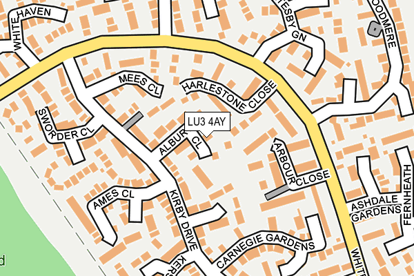 LU3 4AY map - OS OpenMap – Local (Ordnance Survey)