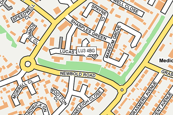 LU3 4BG map - OS OpenMap – Local (Ordnance Survey)