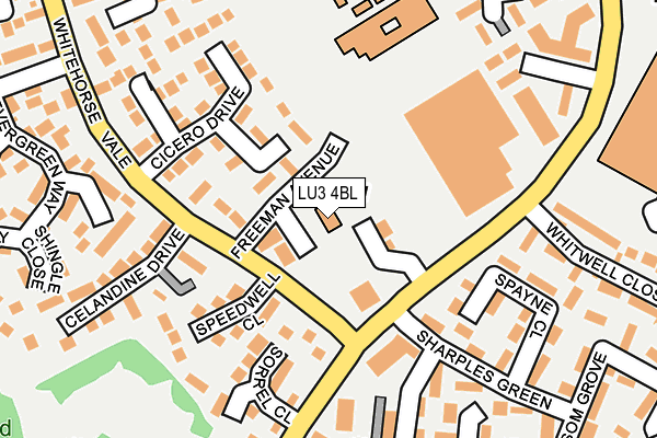 LU3 4BL map - OS OpenMap – Local (Ordnance Survey)