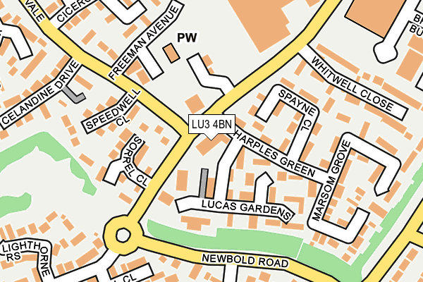 LU3 4BN map - OS OpenMap – Local (Ordnance Survey)