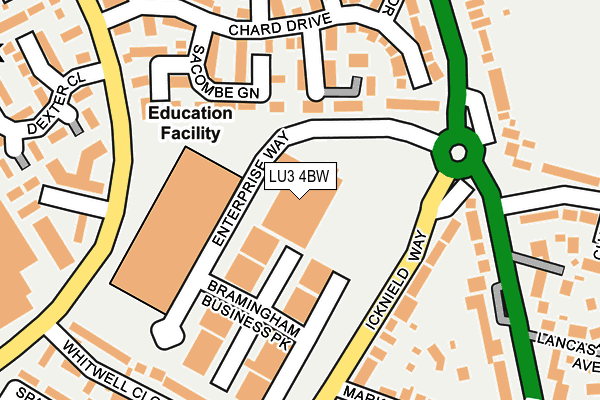 LU3 4BW map - OS OpenMap – Local (Ordnance Survey)