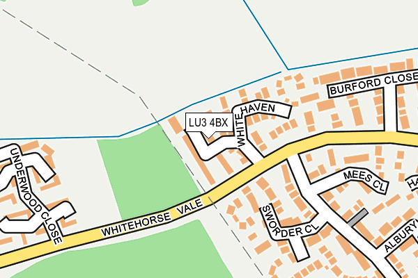 LU3 4BX map - OS OpenMap – Local (Ordnance Survey)