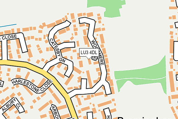 LU3 4DL map - OS OpenMap – Local (Ordnance Survey)