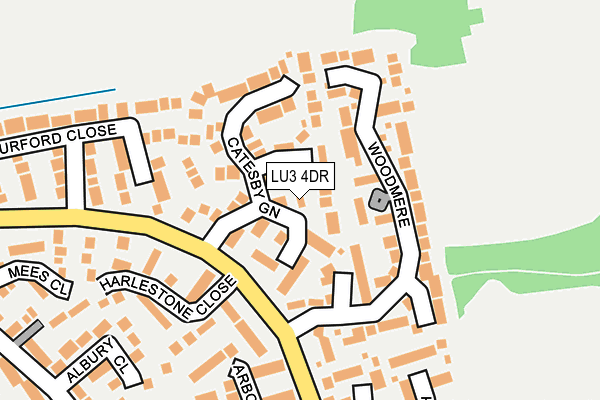 LU3 4DR map - OS OpenMap – Local (Ordnance Survey)