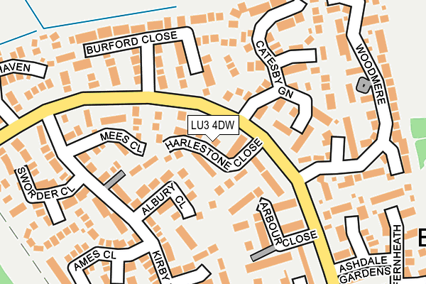LU3 4DW map - OS OpenMap – Local (Ordnance Survey)