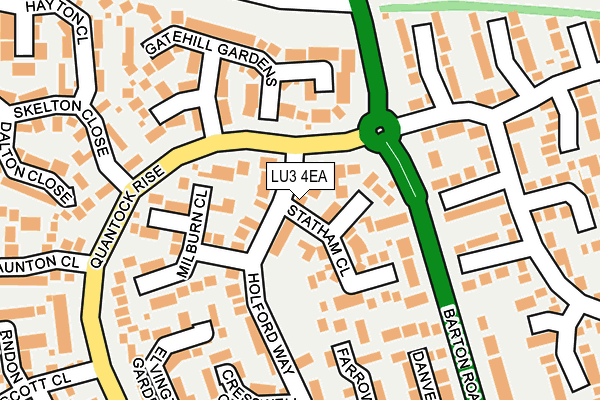 LU3 4EA map - OS OpenMap – Local (Ordnance Survey)