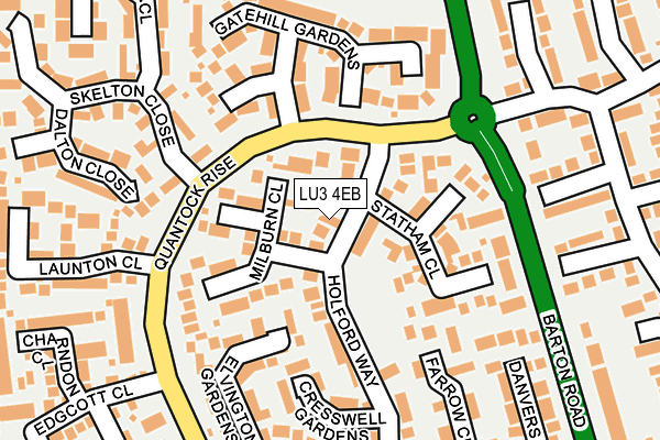 LU3 4EB map - OS OpenMap – Local (Ordnance Survey)