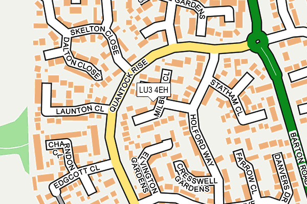 LU3 4EH map - OS OpenMap – Local (Ordnance Survey)
