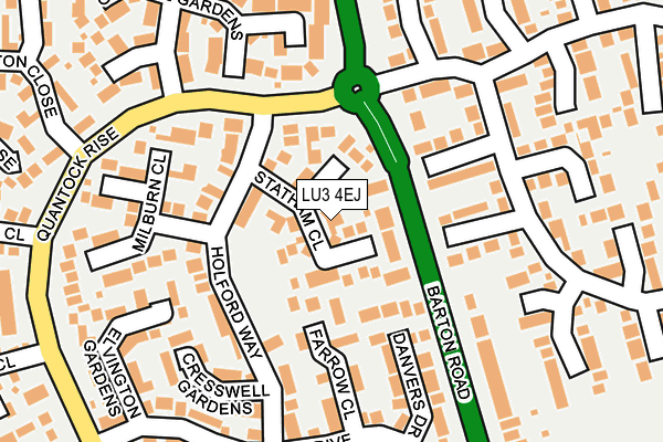 LU3 4EJ map - OS OpenMap – Local (Ordnance Survey)