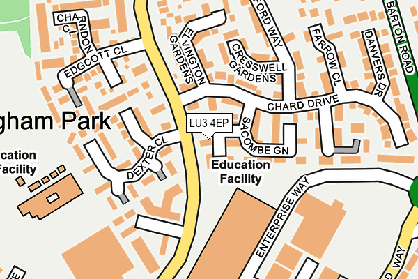 LU3 4EP map - OS OpenMap – Local (Ordnance Survey)
