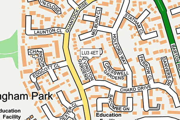LU3 4ET map - OS OpenMap – Local (Ordnance Survey)