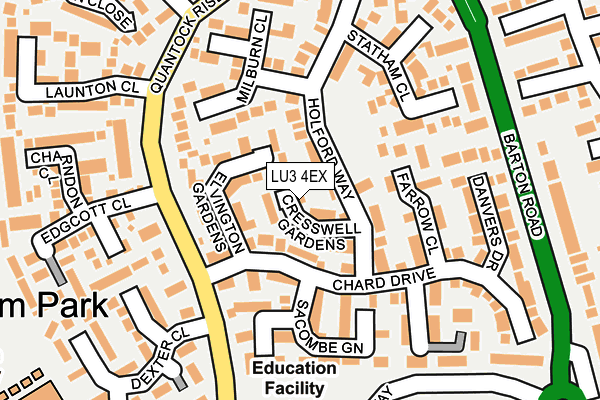 LU3 4EX map - OS OpenMap – Local (Ordnance Survey)