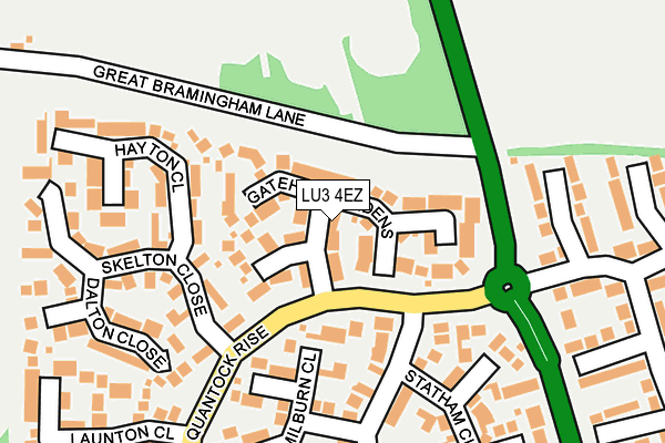 LU3 4EZ map - OS OpenMap – Local (Ordnance Survey)