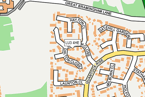 LU3 4HE map - OS OpenMap – Local (Ordnance Survey)