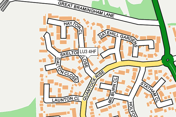 LU3 4HF map - OS OpenMap – Local (Ordnance Survey)