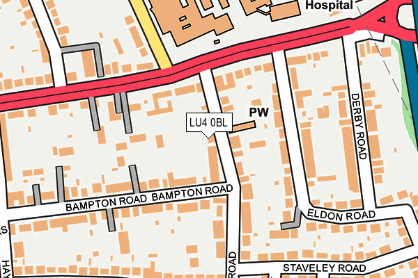 LU4 0BL map - OS OpenMap – Local (Ordnance Survey)