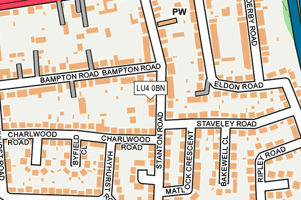 LU4 0BN map - OS OpenMap – Local (Ordnance Survey)
