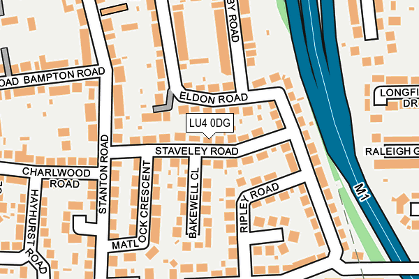 LU4 0DG map - OS OpenMap – Local (Ordnance Survey)