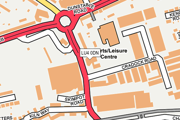 LU4 0DN map - OS OpenMap – Local (Ordnance Survey)