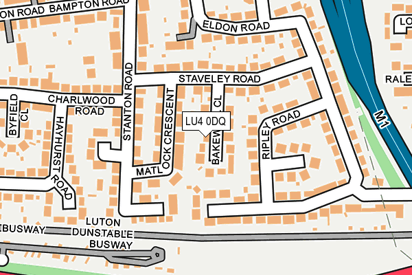 LU4 0DQ map - OS OpenMap – Local (Ordnance Survey)