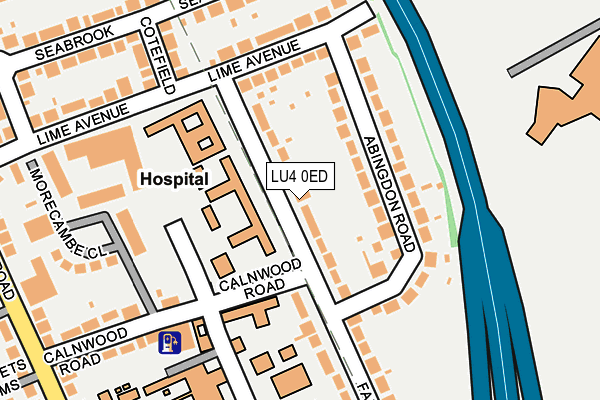 LU4 0ED map - OS OpenMap – Local (Ordnance Survey)