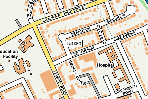 LU4 0EG map - OS OpenMap – Local (Ordnance Survey)