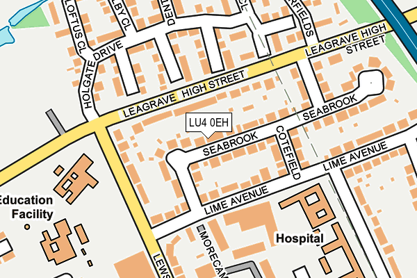LU4 0EH map - OS OpenMap – Local (Ordnance Survey)