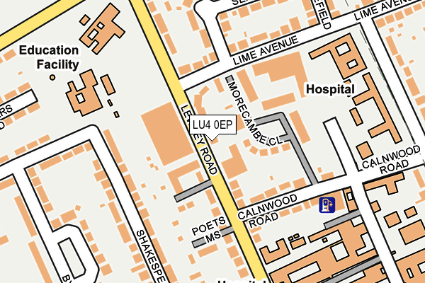 LU4 0EP map - OS OpenMap – Local (Ordnance Survey)
