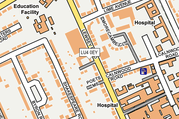 LU4 0EY map - OS OpenMap – Local (Ordnance Survey)