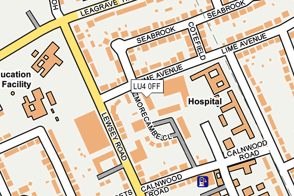 LU4 0FF map - OS OpenMap – Local (Ordnance Survey)