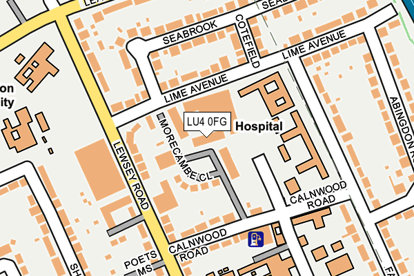 LU4 0FG map - OS OpenMap – Local (Ordnance Survey)