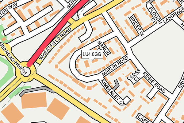 LU4 0GG map - OS OpenMap – Local (Ordnance Survey)