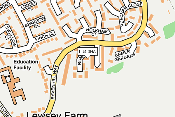 LU4 0HA map - OS OpenMap – Local (Ordnance Survey)