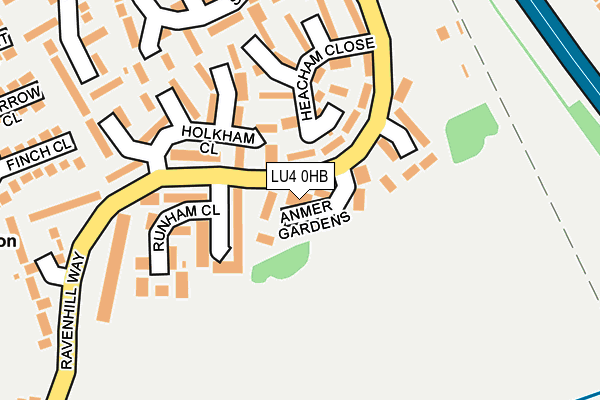 LU4 0HB map - OS OpenMap – Local (Ordnance Survey)