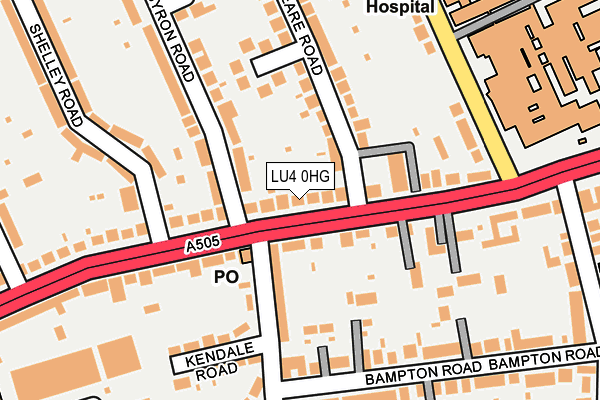 LU4 0HG map - OS OpenMap – Local (Ordnance Survey)