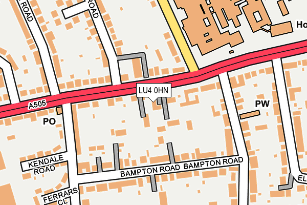 LU4 0HN map - OS OpenMap – Local (Ordnance Survey)