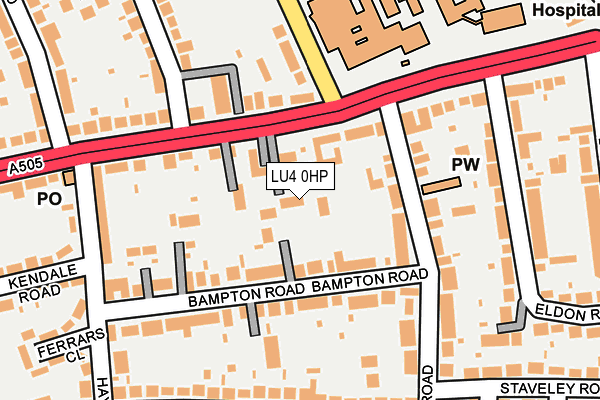LU4 0HP map - OS OpenMap – Local (Ordnance Survey)