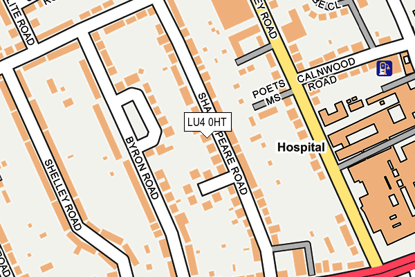 LU4 0HT map - OS OpenMap – Local (Ordnance Survey)