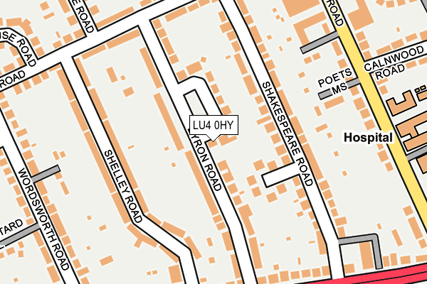LU4 0HY map - OS OpenMap – Local (Ordnance Survey)
