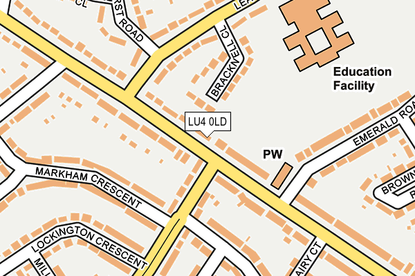 LU4 0LD map - OS OpenMap – Local (Ordnance Survey)