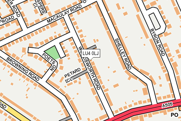 LU4 0LJ map - OS OpenMap – Local (Ordnance Survey)