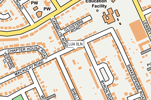 LU4 0LN map - OS OpenMap – Local (Ordnance Survey)