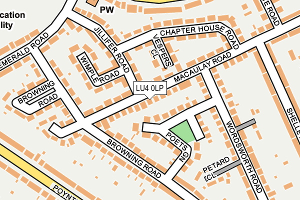 LU4 0LP map - OS OpenMap – Local (Ordnance Survey)