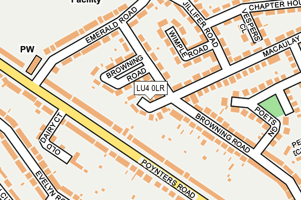 LU4 0LR map - OS OpenMap – Local (Ordnance Survey)