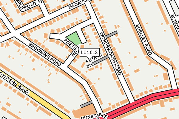 LU4 0LS map - OS OpenMap – Local (Ordnance Survey)