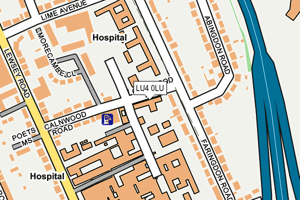 LU4 0LU map - OS OpenMap – Local (Ordnance Survey)