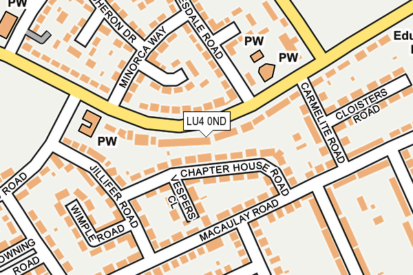 LU4 0ND map - OS OpenMap – Local (Ordnance Survey)