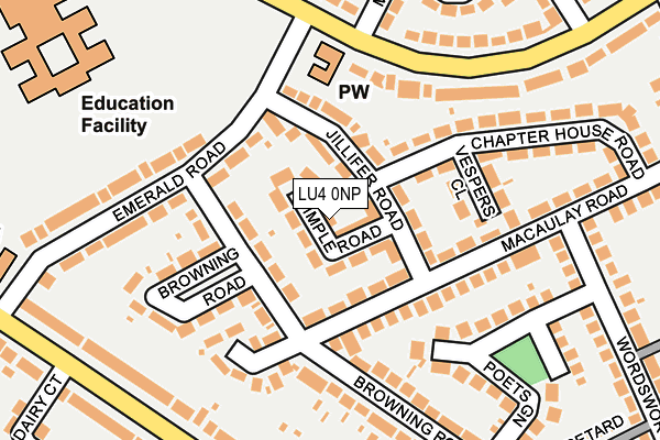 LU4 0NP map - OS OpenMap – Local (Ordnance Survey)